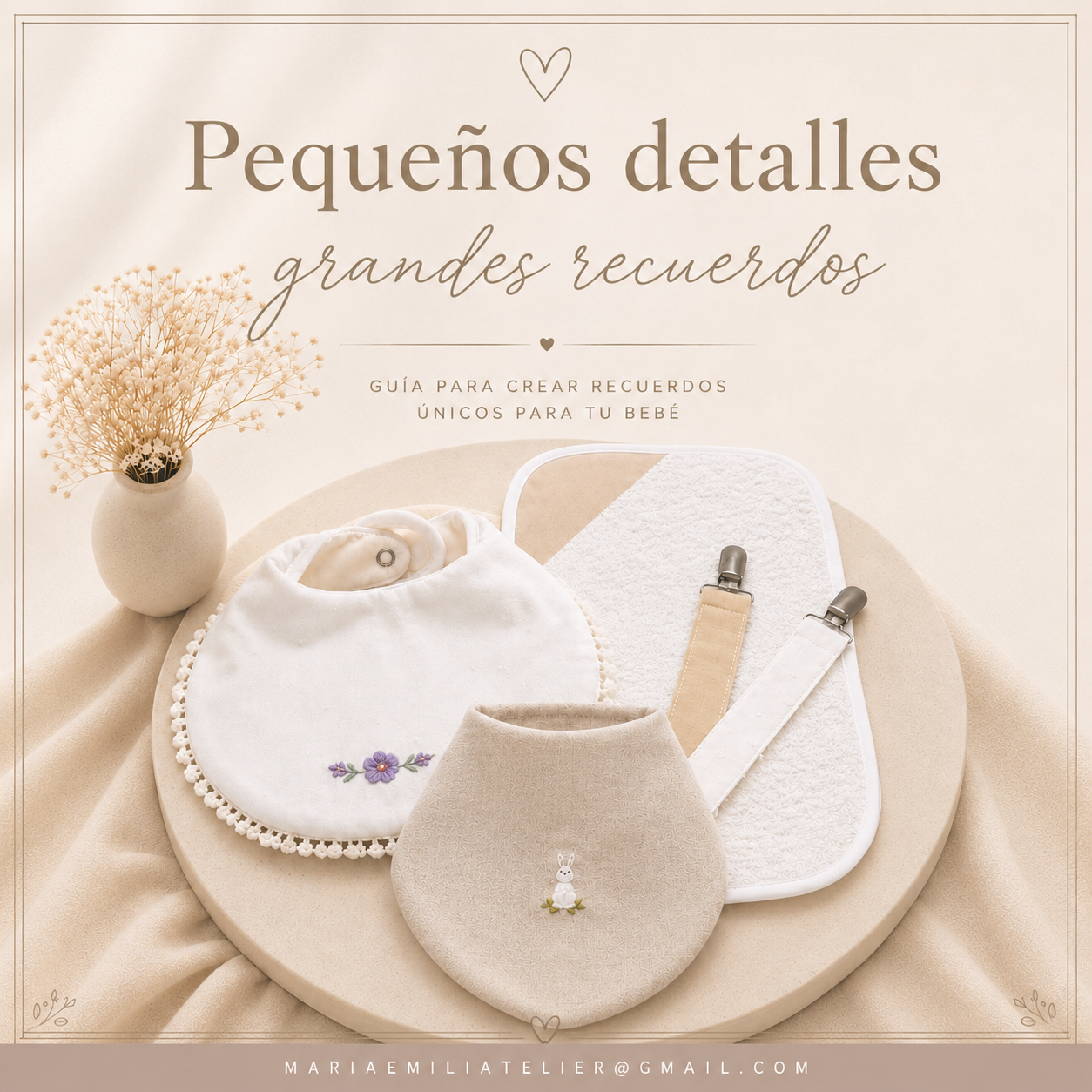 Curso completo, Aprende a hacer accesorios para Bebes Moldes Bandana Babero Babita Portachupete, todo en videos con moldes imprimibles